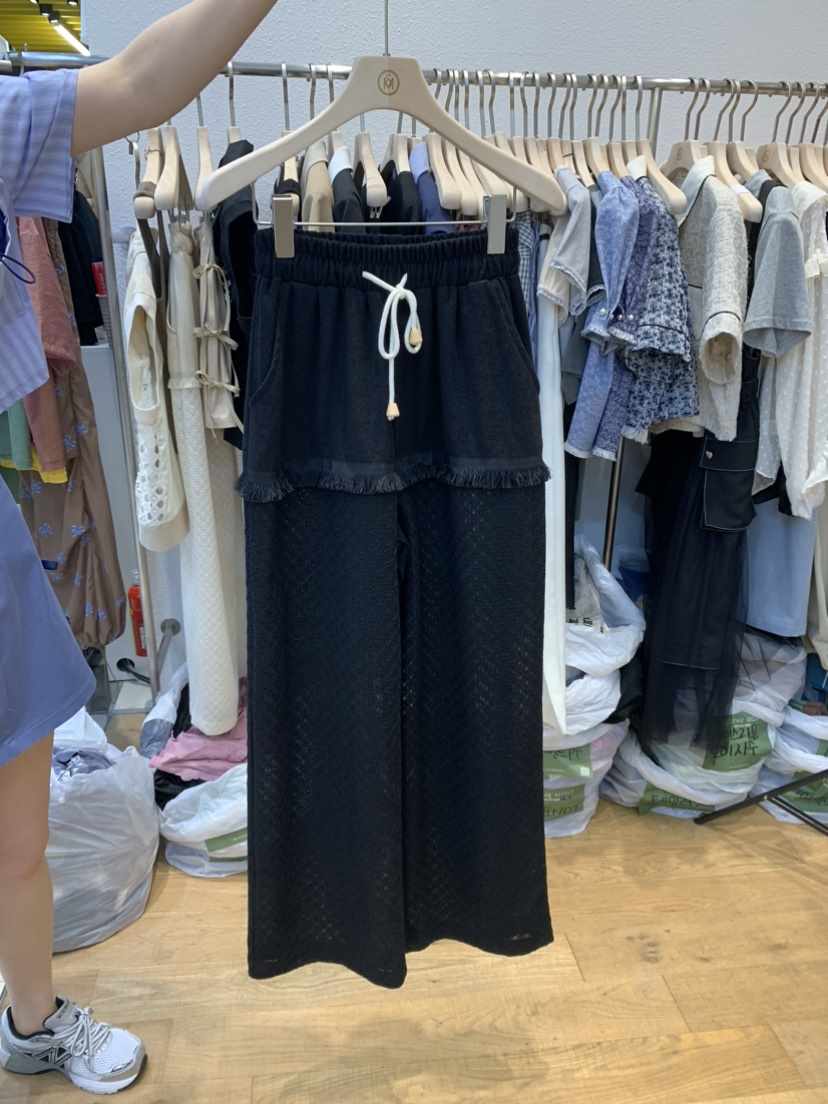 THE MOST韓國直郵東大門代購女裝新品24春夏真品休閑休閑褲THE MOST休閑褲