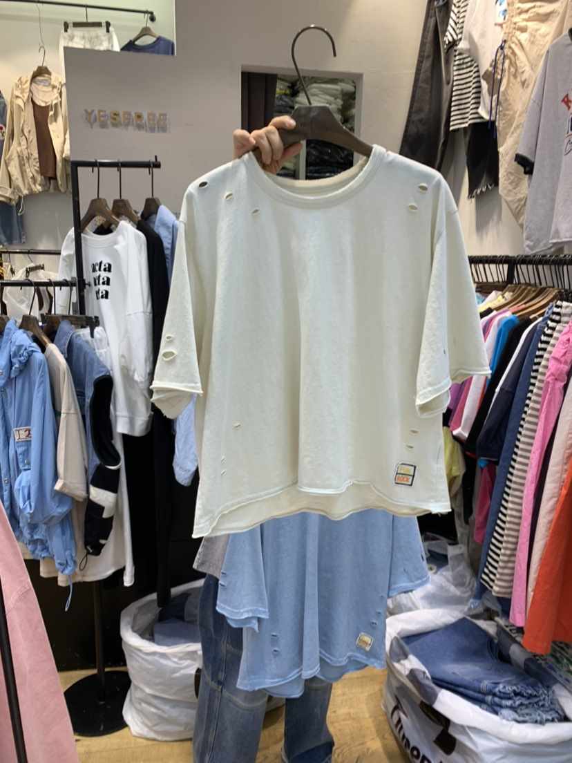 YESFREE直郵韓國代購女裝新品職業真品時尚人氣24春夏T恤YESFREET恤