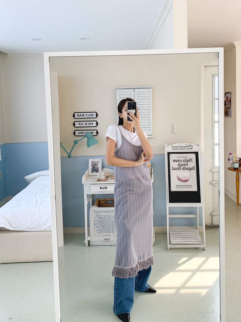 LESTITCH韓國直郵女士新品推薦人氣24春夏休閑職業連衣裙MENTOR連衣裙
