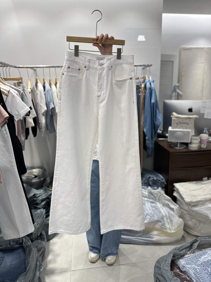SAITYSPOON韓國直郵東大門實拍女裝新品24春夏休閑褲闊腿褲CEDARWOOD休閑褲