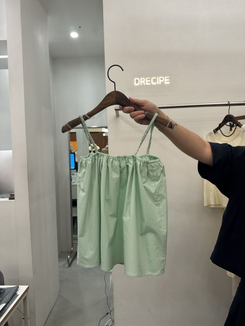 DRECIPE韓國直郵女裝新款熱賣人氣24春夏推薦休閑吊帶背心PAVEL吊帶/背心