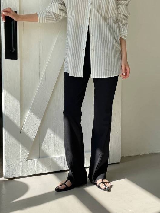 L ottimo韓國直郵東大門實拍女裝新款推薦職業24春夏休閑褲LOTTIMO休閑褲