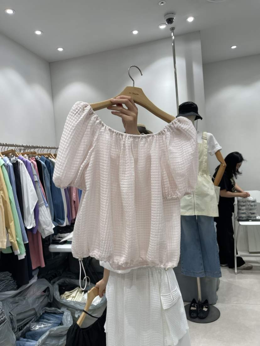 MILLIMETER韓國直郵女裝新品推薦休閑熱賣24春夏襯衫蕾絲衫KIKI襯衫/蕾絲衫