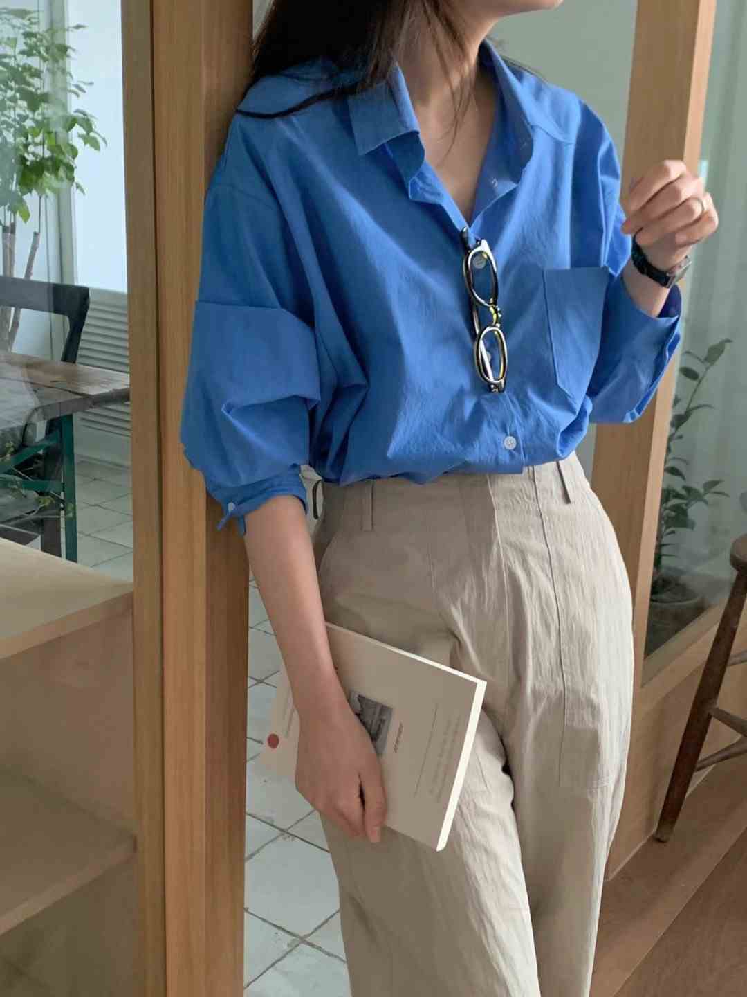 COMMA-콤마-T韓國直郵東大門代購女裝新款時尚襯衫蕾絲衫COMMA襯衫/蕾絲衫