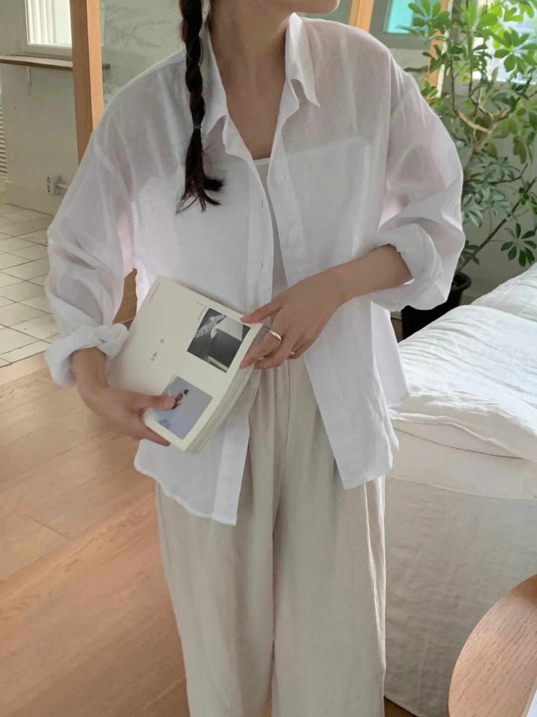 COMMA-콤마-T直郵韓國代購女裝新款職業時尚休閑襯衫蕾絲衫COMMA襯衫/蕾絲衫