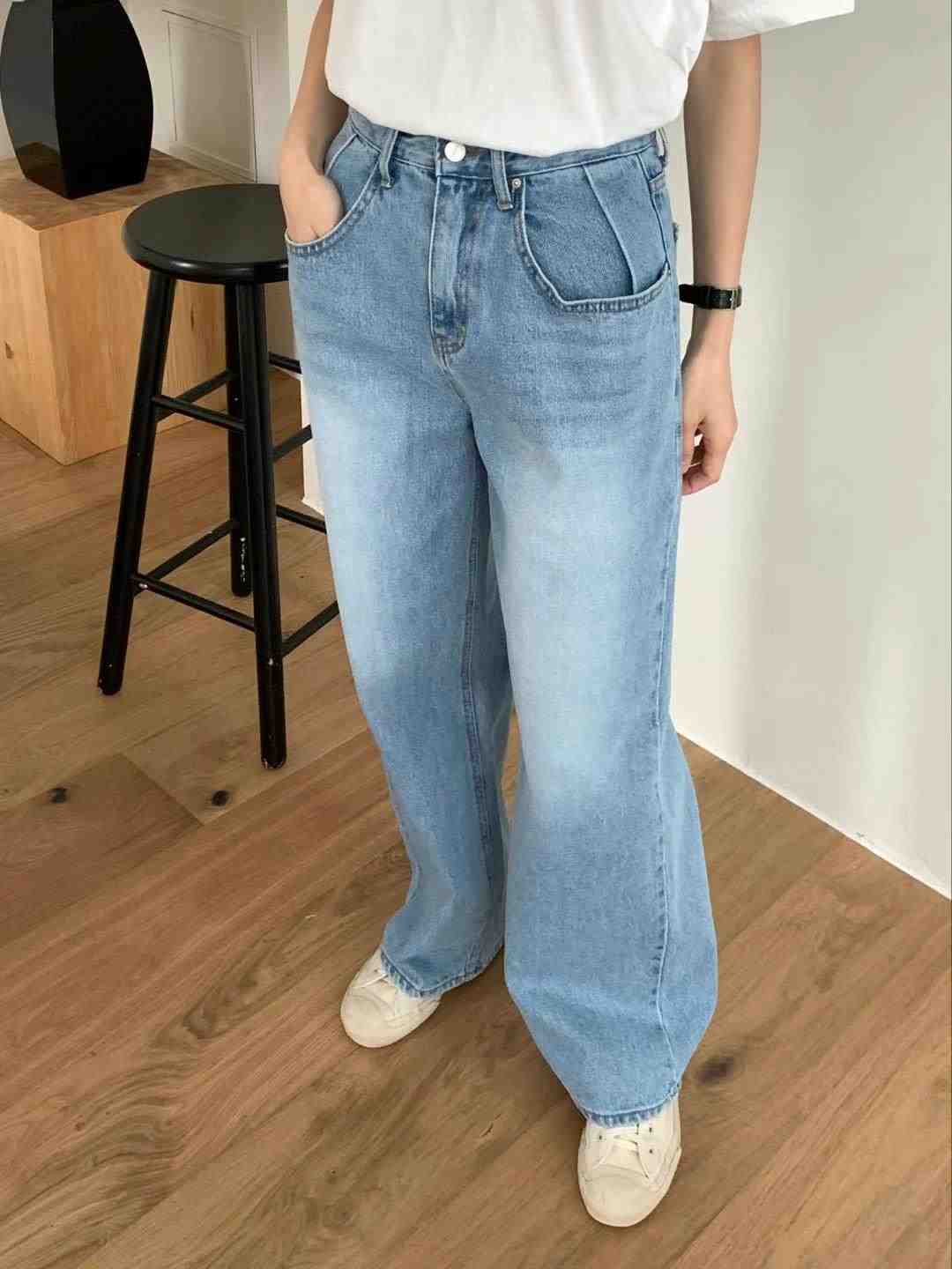 MISSJEAN韓國直郵東大門實拍女裝新款真品熱賣24春夏牛仔褲MISSJEAN牛仔褲