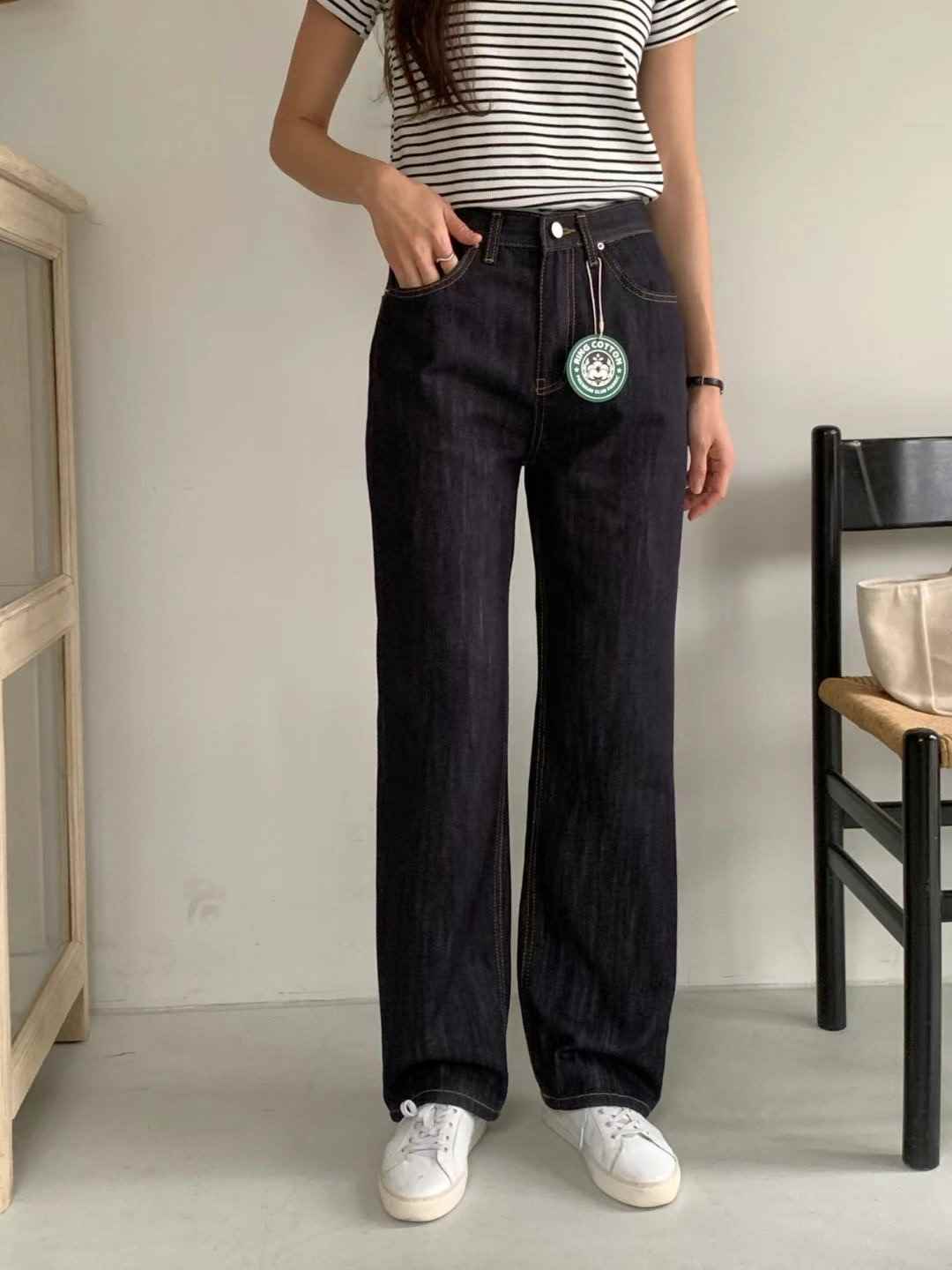 MISSJEAN直郵韓國代購女裝新品時尚24春夏熱賣休閑牛仔褲MISSJEAN牛仔褲