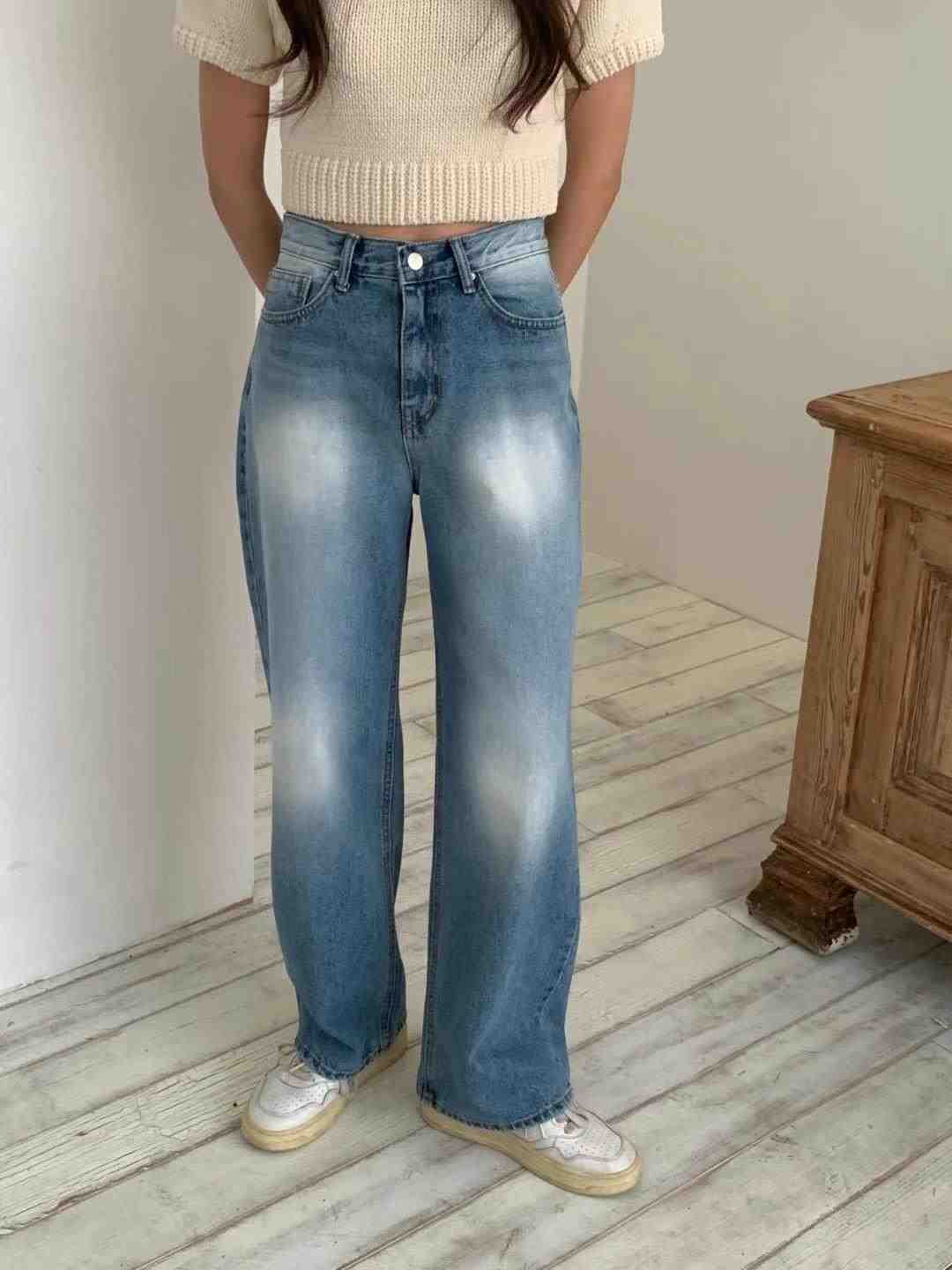 MISSJEAN直郵韓國代購女裝新品時尚熱賣休閑真品職業牛仔褲MISSJEAN牛仔褲