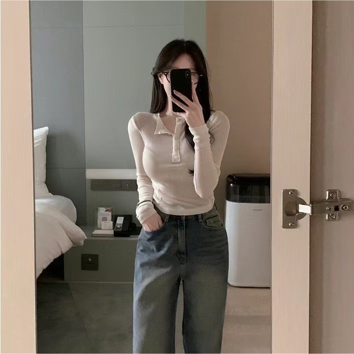 OUR HOUR韓國直郵女裝新款休閑熱賣時尚職業推薦人氣長袖T恤MELLO長袖T恤