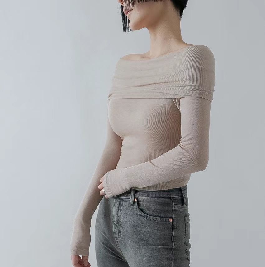 OUR HOUR韓國直郵東大門代購女裝新款休閑職業熱賣長袖T恤MELLO長袖T恤