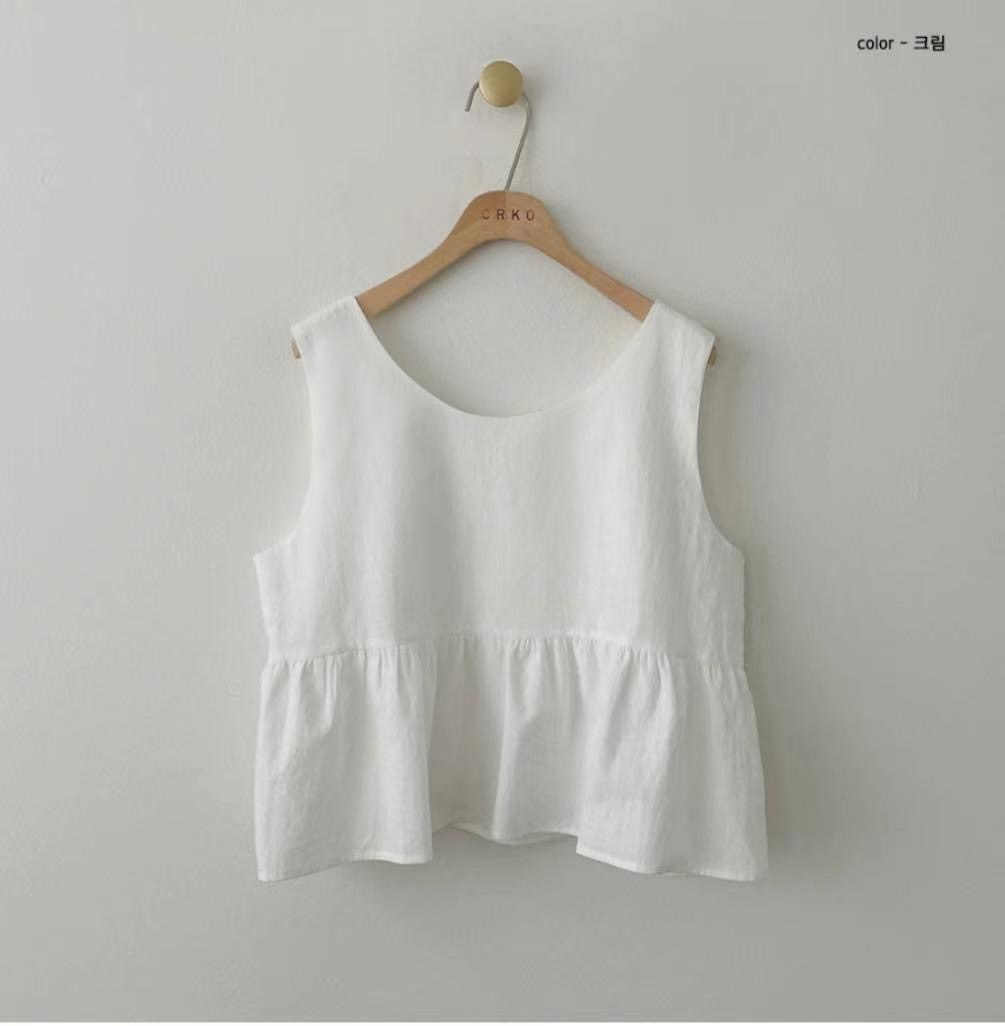DORI韓國直郵東大門實拍女裝新品24春夏人氣時尚吊帶背心OURR吊帶/背心