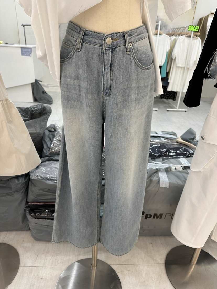 Hello Hi韓國直郵東大門實拍女裝新品真品熱賣24春夏牛仔褲Hello Hi牛仔褲