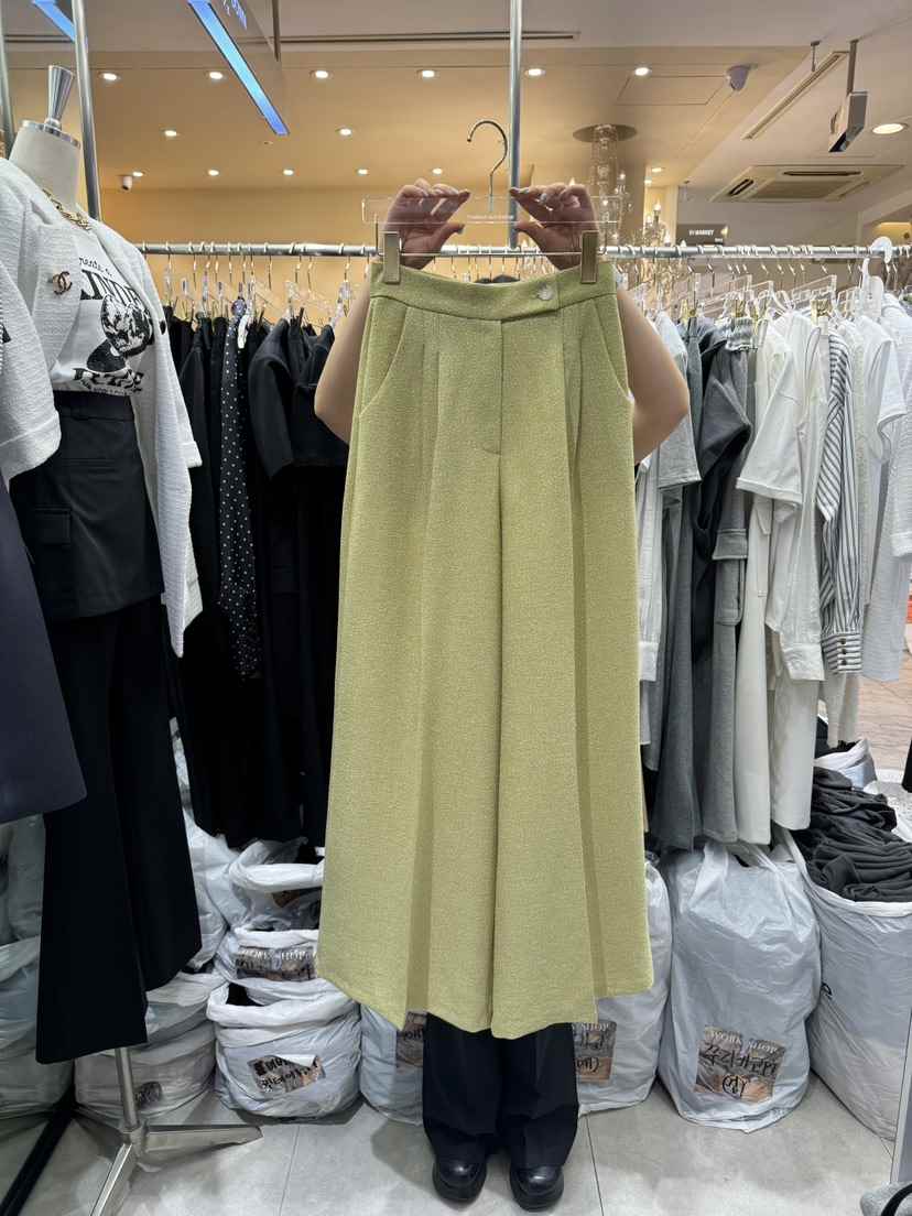 Workshop直郵韓國代購女裝新品熱賣24春夏職業時尚休閑褲Work_shop休閑褲