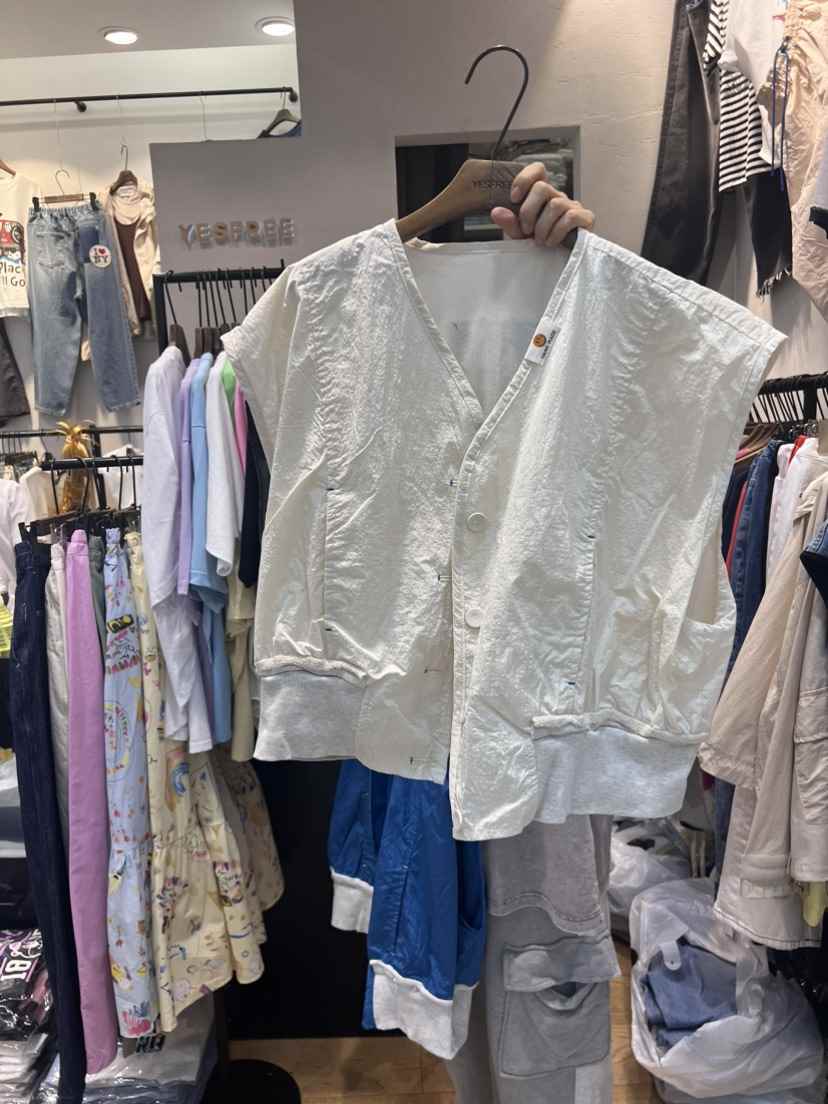 YESFREE韓國直郵東大門實拍女裝新品休閑真品推薦24春夏馬甲YESFREE馬甲