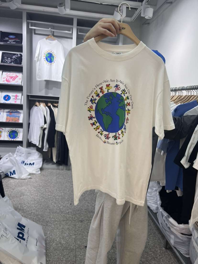 L GREY韓國直郵東大門實拍女裝新品時尚人氣推薦休閑真品T恤L GREY-男裝T恤