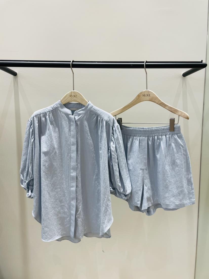 NEOUL韓國直郵女裝新品24春夏職業人氣休閑熱賣真品時尚套裝NEOUL/ahin雙領標簽套裝