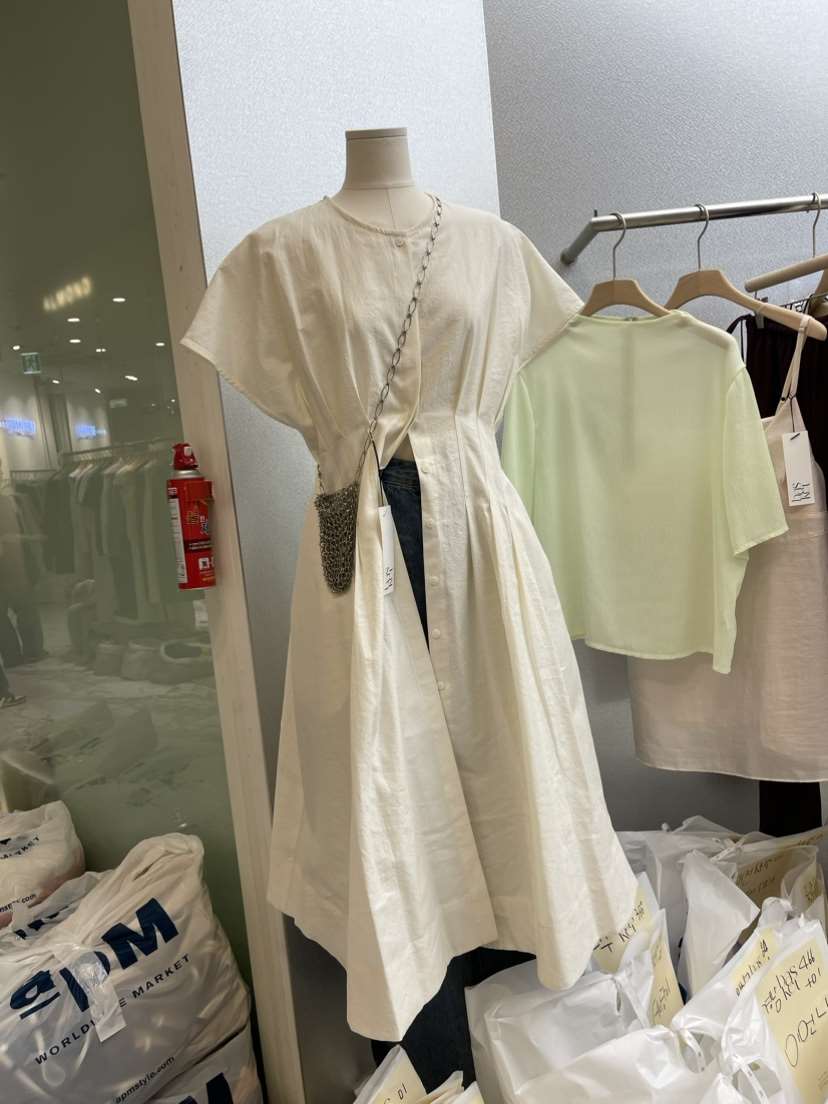 BASKET韓國直郵東大門實拍女裝新品熱賣時尚真品職業連衣裙BASKET連衣裙