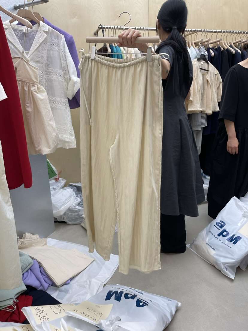 BASKET韓國直郵東大門實拍女裝新品24春夏真品休閑休閑褲BASKET休閑褲