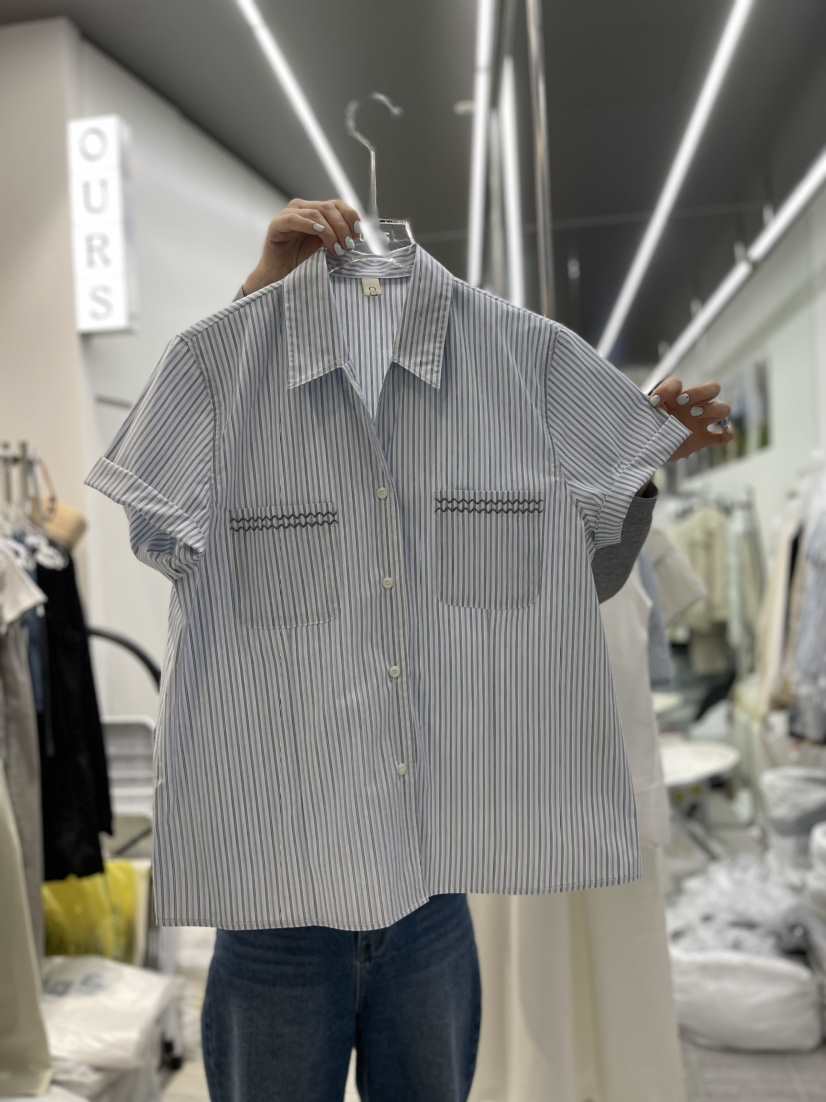 OURS韓國直郵女裝新款休閑時尚職業真品熱賣人氣襯衫蕾絲衫OURS襯衫/蕾絲衫