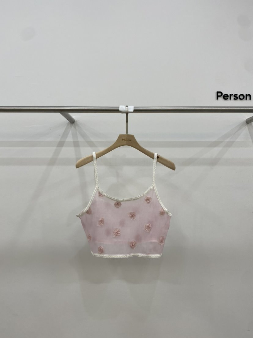 Person直郵韓國代購女裝新款推薦休閑職業24春夏吊帶背心PERSON吊帶/背心