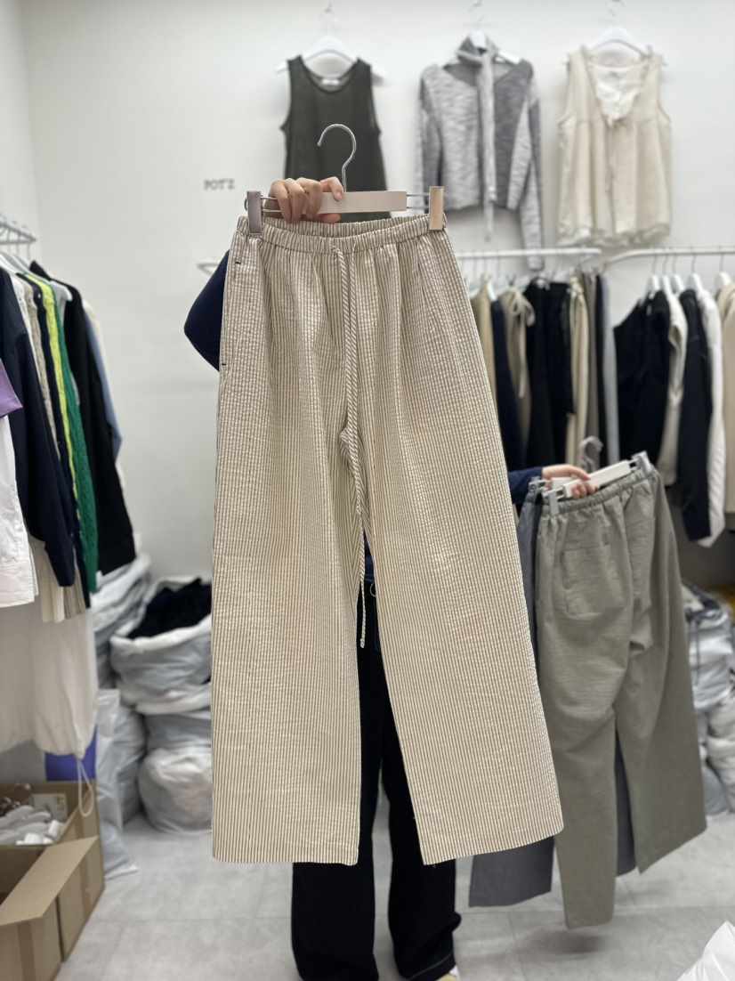 POT.Z直郵韓國代購女裝新品24春夏時尚職業真品休閑休閑褲POT.Z休閑褲