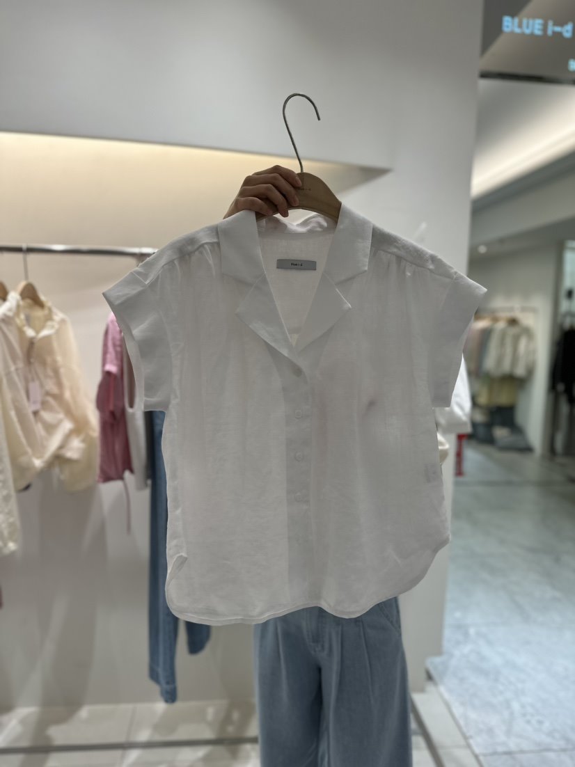 Blue i-d韓國直郵女裝新品24春夏人氣休閑真品襯衫蕾絲衫Blue i-d襯衫/蕾絲衫