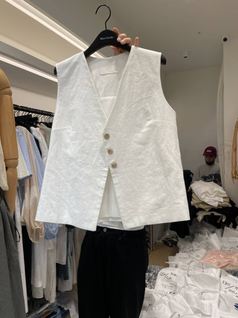 BIEN GARDER韓國直郵東大門代購女裝新款真品職業時尚馬甲BIEN GARDER馬甲