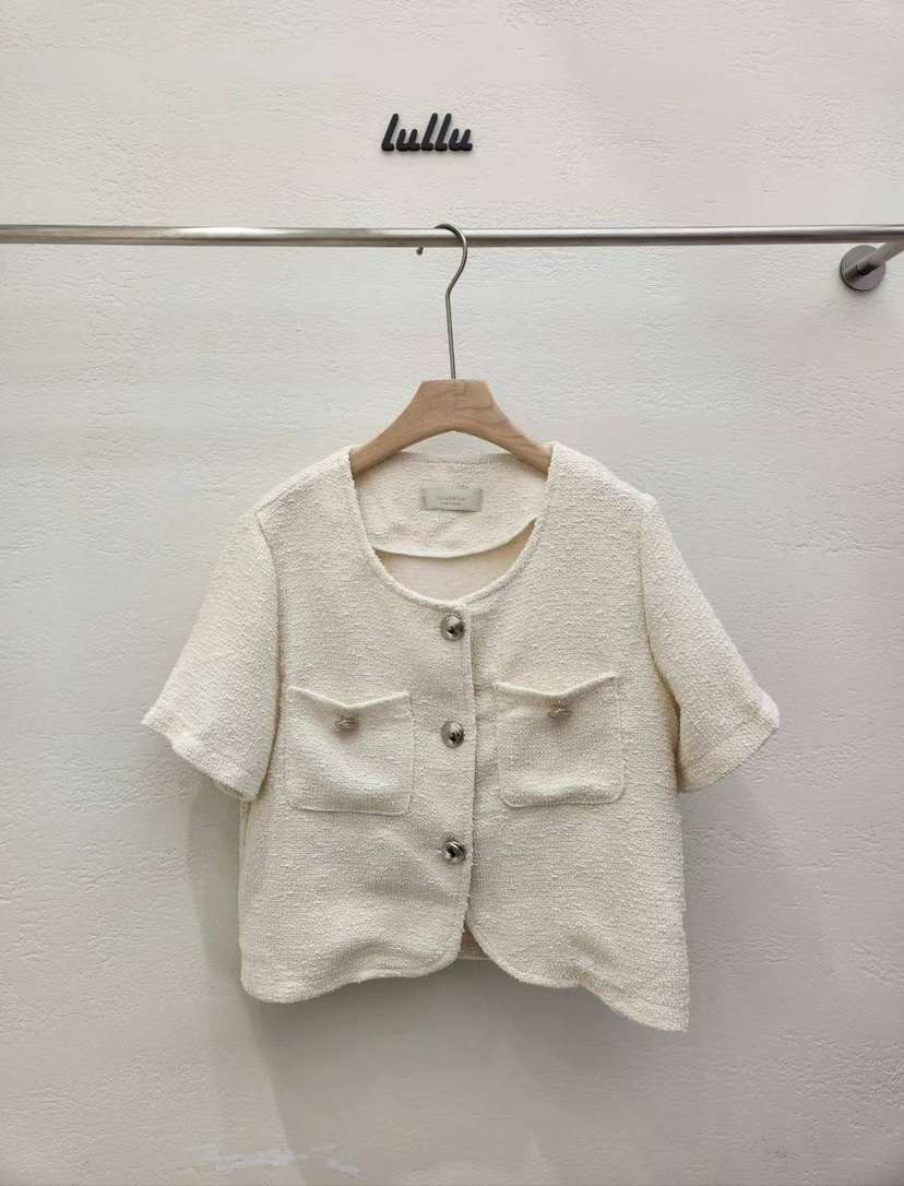 LULULALLA韓國直郵東大門代購女裝新款時尚職業24春夏夾克口袋LULULALLA夾克