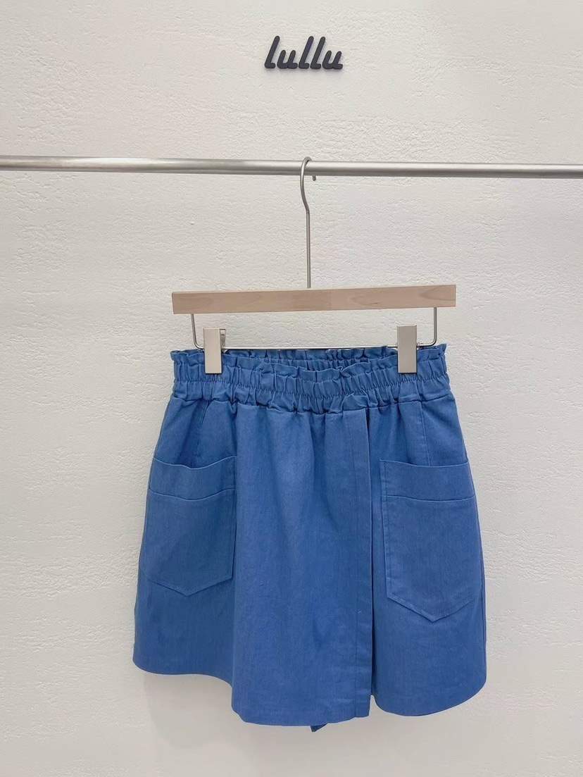 LULULALLA韓國直郵女裝新款職業真品休閑24春夏熱賣裙褲口袋LULULALLA裙褲
