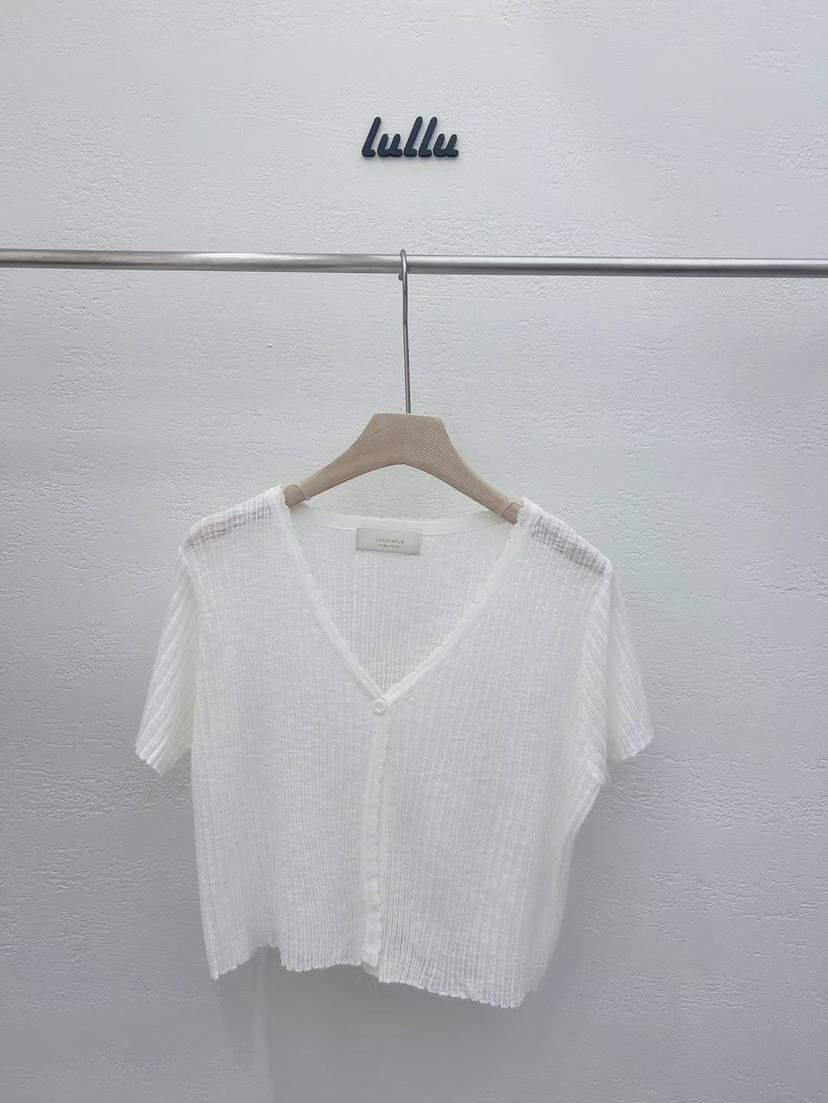 LULULALLA韓國直郵東大門代購女裝新款休閑職業熱賣針織衫V領LULULALLA針織衫