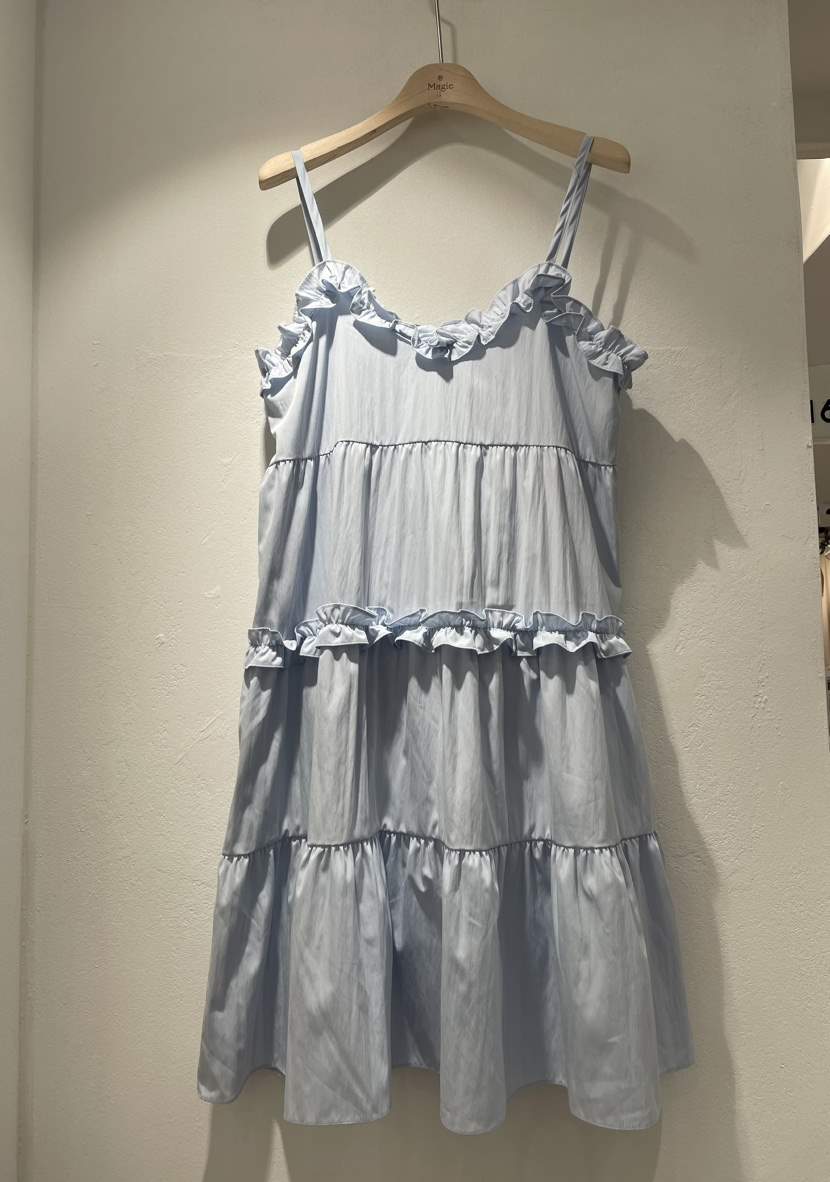 Magie直郵韓國代購女裝新品時尚24春夏休閑真品職業連衣裙VI A連衣裙