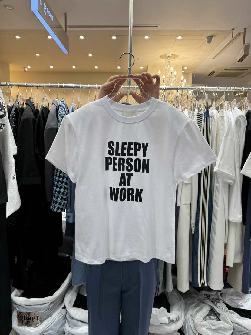 Workshop韓國直郵東大門代購女裝新款24春夏時尚熱賣休閑T恤Work_shopT恤