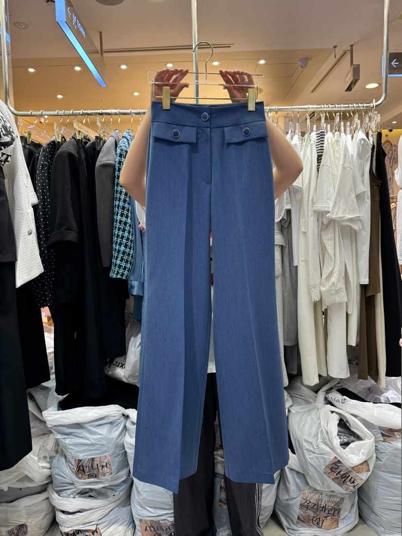 Workshop韓國直郵東大門代購女裝新款職業熱賣時尚真品休閑褲Work_shop休閑褲