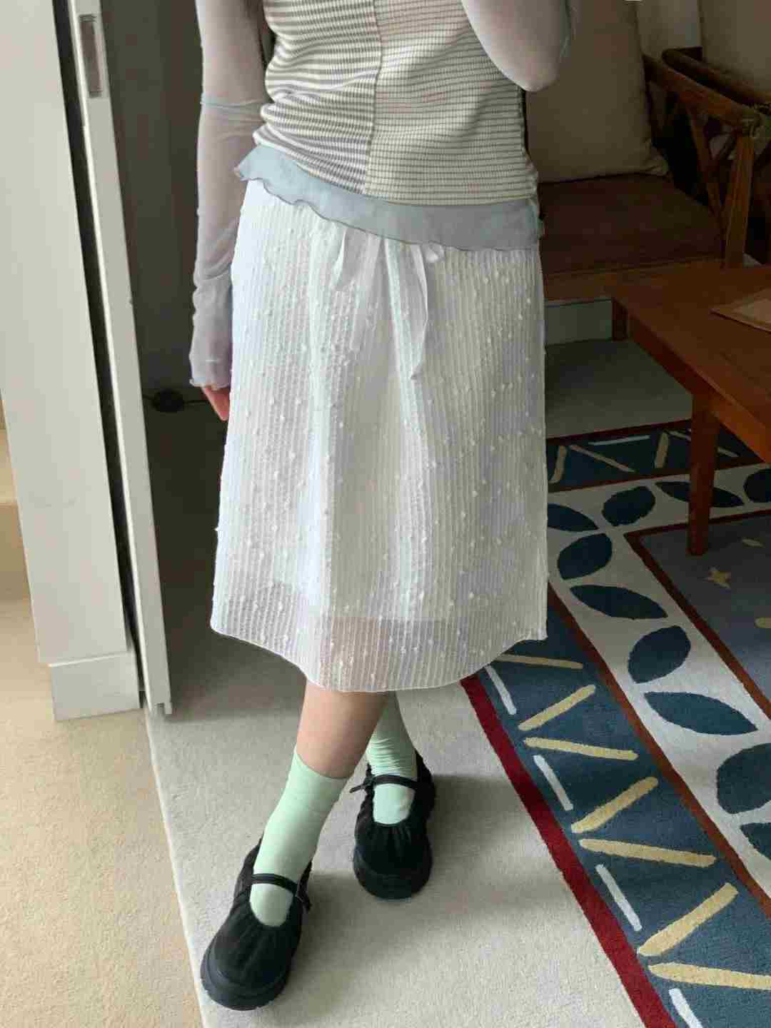 FACADE韓國直郵女裝新款人氣真品時尚職業推薦熱賣24春夏長裙FACADE長裙