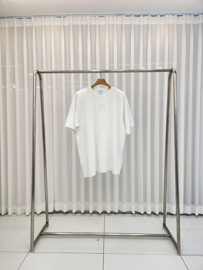 THE FIRST-Q直郵韓國代購女裝新品職業熱賣時尚24春夏T恤刺繡THE FIRST-QT恤