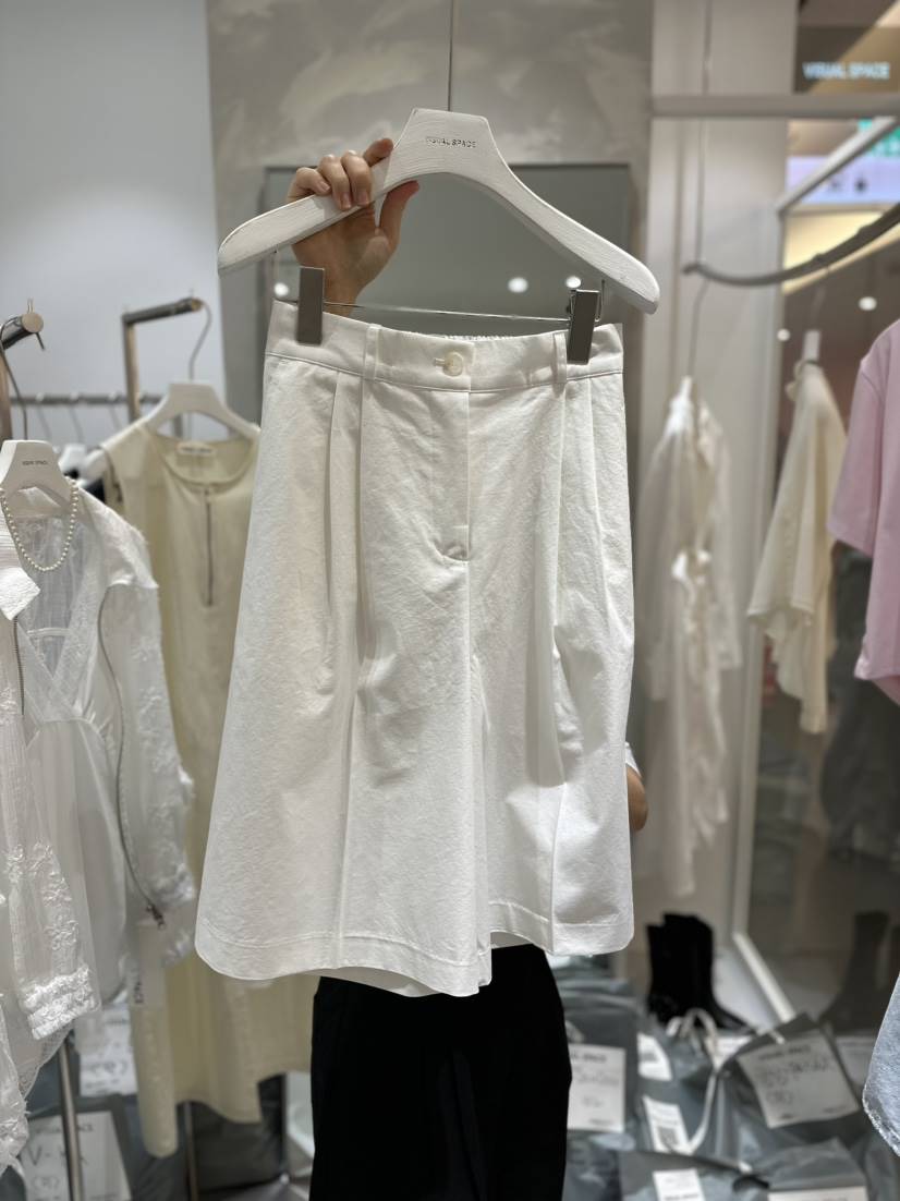VISUAL SPACE韓國直郵女裝新款職業推薦時尚24春夏真品短褲VISUAL SPACE短褲