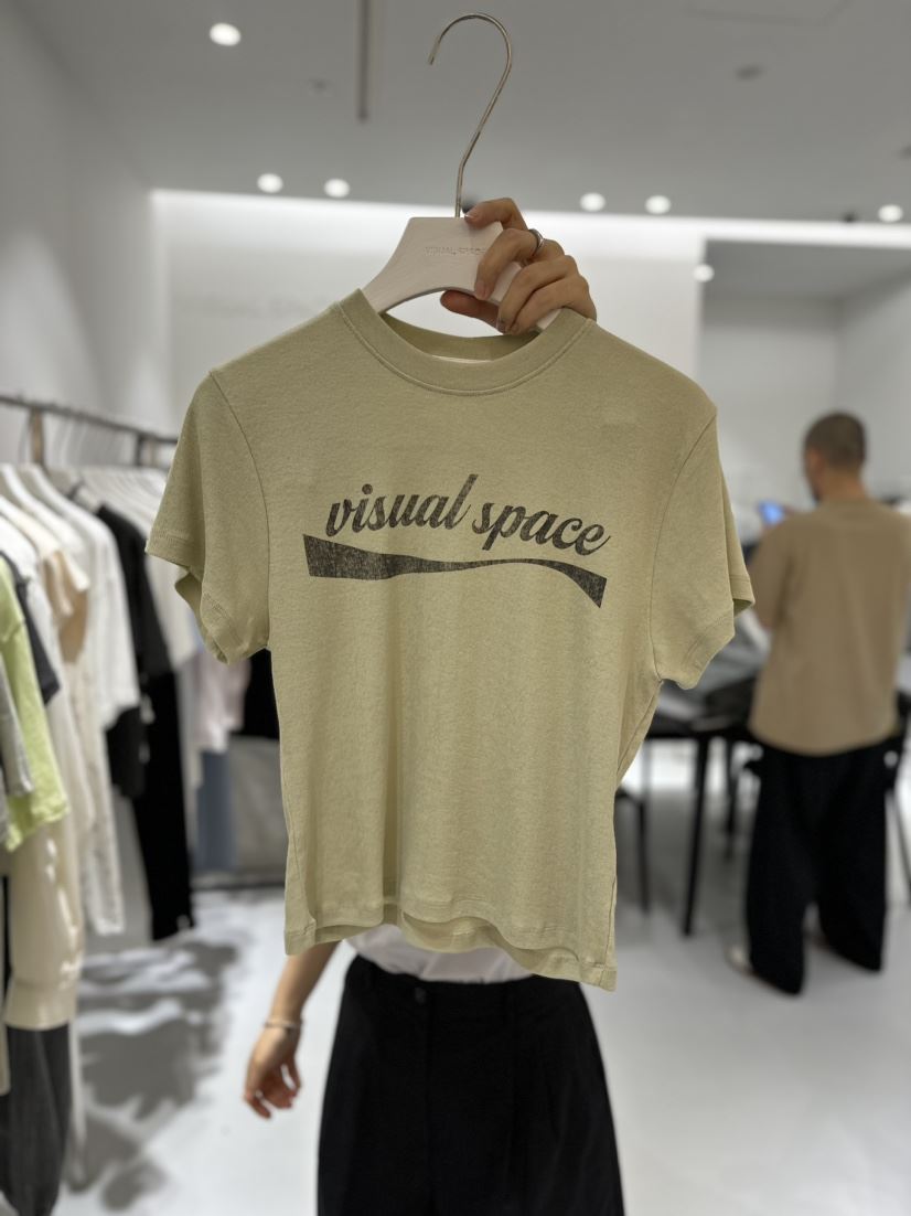VISUAL SPACE韓國直郵東大門代購女裝新款休閑真品職業T恤VISUAL SPACET恤