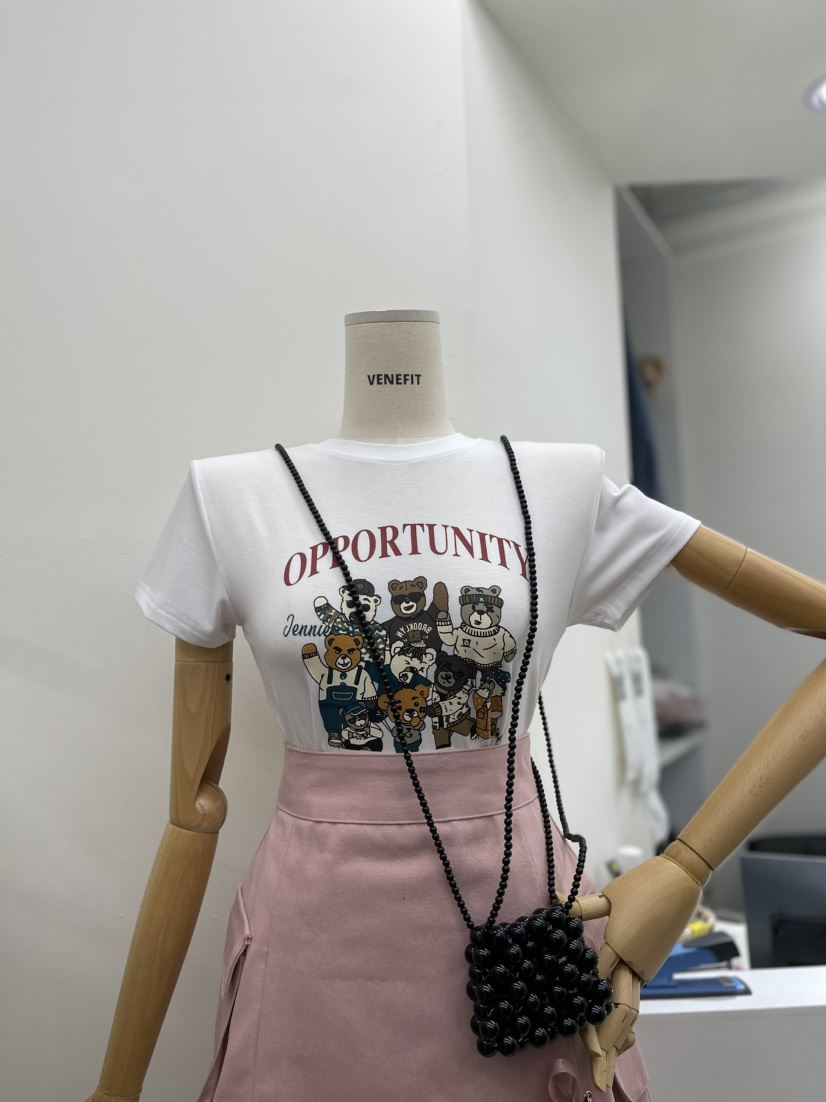 VENEFIT直郵韓國代購女裝新款休閑時尚真品推薦24春夏T恤VENEFIT/JENNIET恤