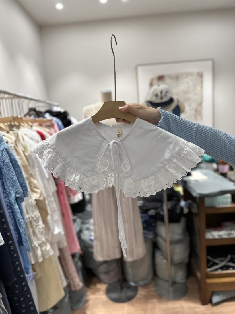 DELICIOUS韓國直郵東大門代購女裝新品休閑人氣24春夏假領NOVUS假領