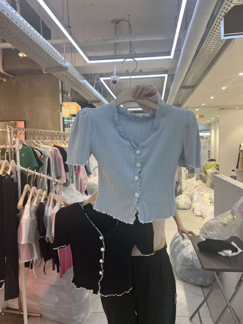 SAGE BRUSH韓國直郵女裝新品24春夏熱賣休閑職業時尚針織衫SAGE BRUSH針織衫