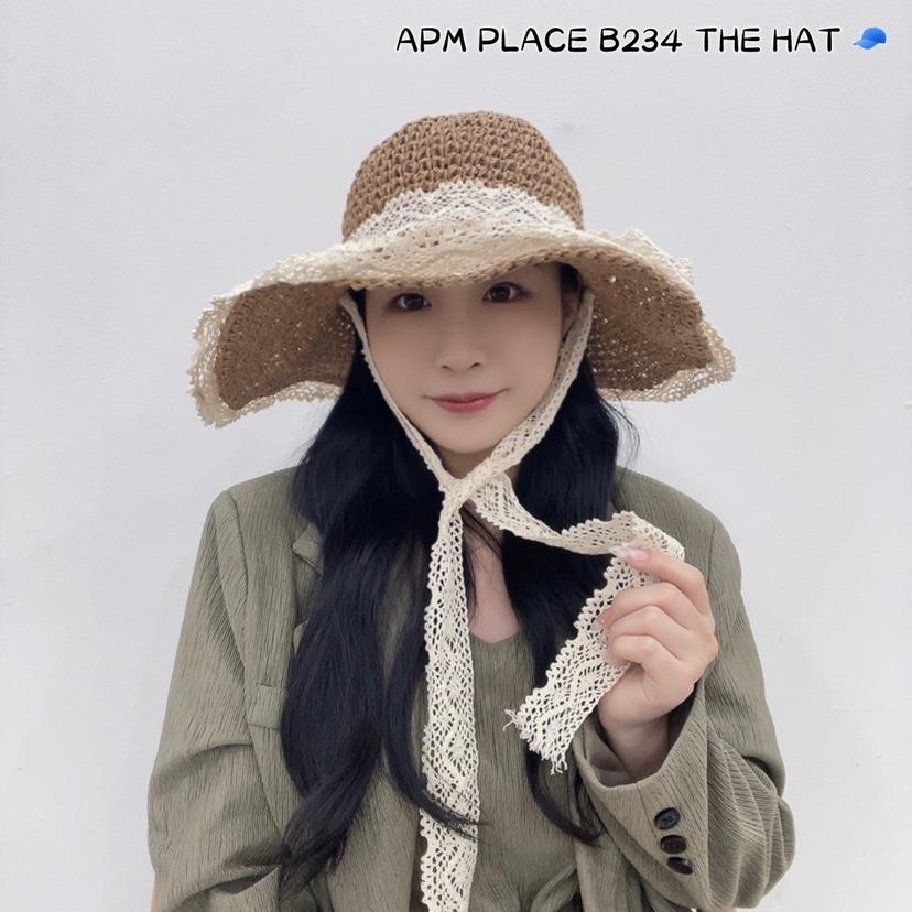 THE HAT韓國直郵東大門代購女裝新款熱賣24春夏帽子蕾絲THE HAT帽子