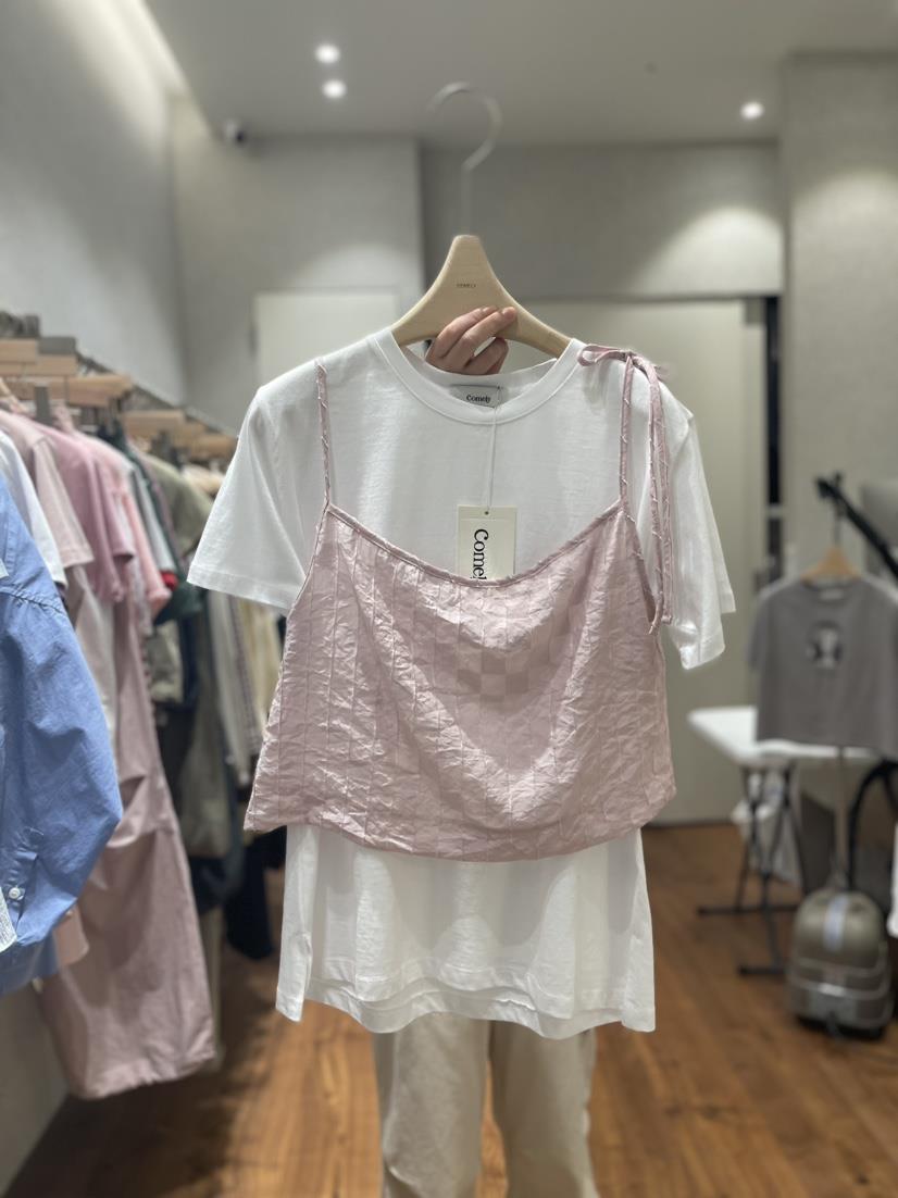 Comely直郵韓國代購女士新款24春夏熱賣吊帶背心不含內搭COMELY吊帶/背心