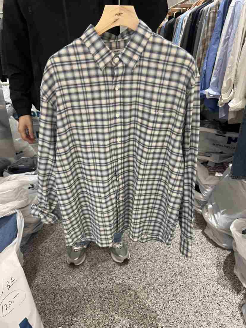PORT韓國直郵女裝新款真品熱賣推薦休閑時尚職業襯衫蕾絲衫PORT-男裝襯衫/蕾絲衫