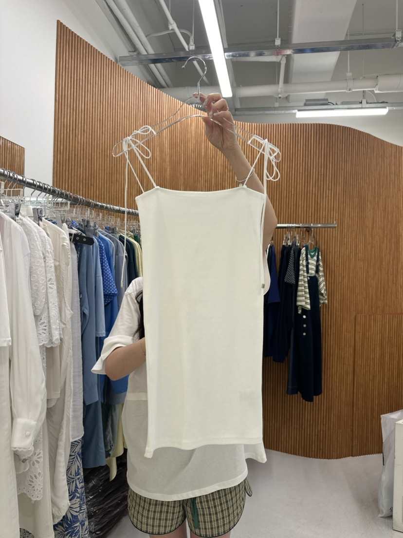 THE VETIVER直郵韓國代購女士新品人氣熱賣24春夏吊帶背心VETIVER-A吊帶/背心