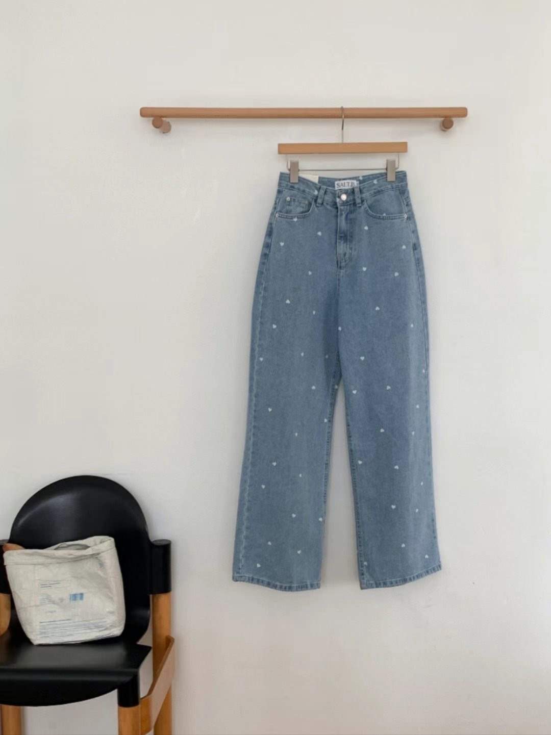 SALT.B直郵韓國代購女裝新品休閑真品推薦24春夏牛仔褲牛仔布SALT.B牛仔褲