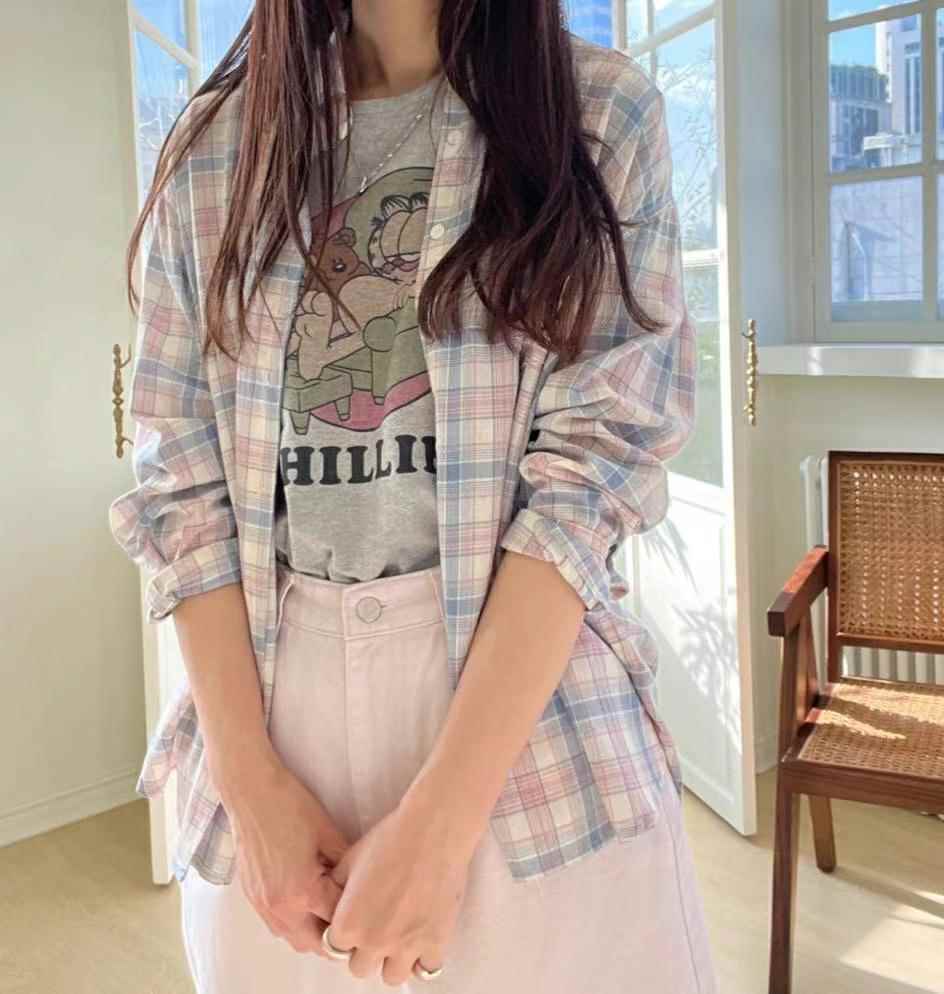 BUTTERING韓國直郵東大門實拍女裝新款推薦休閑熱賣襯衫蕾絲衫OMAR___襯衫/蕾絲衫