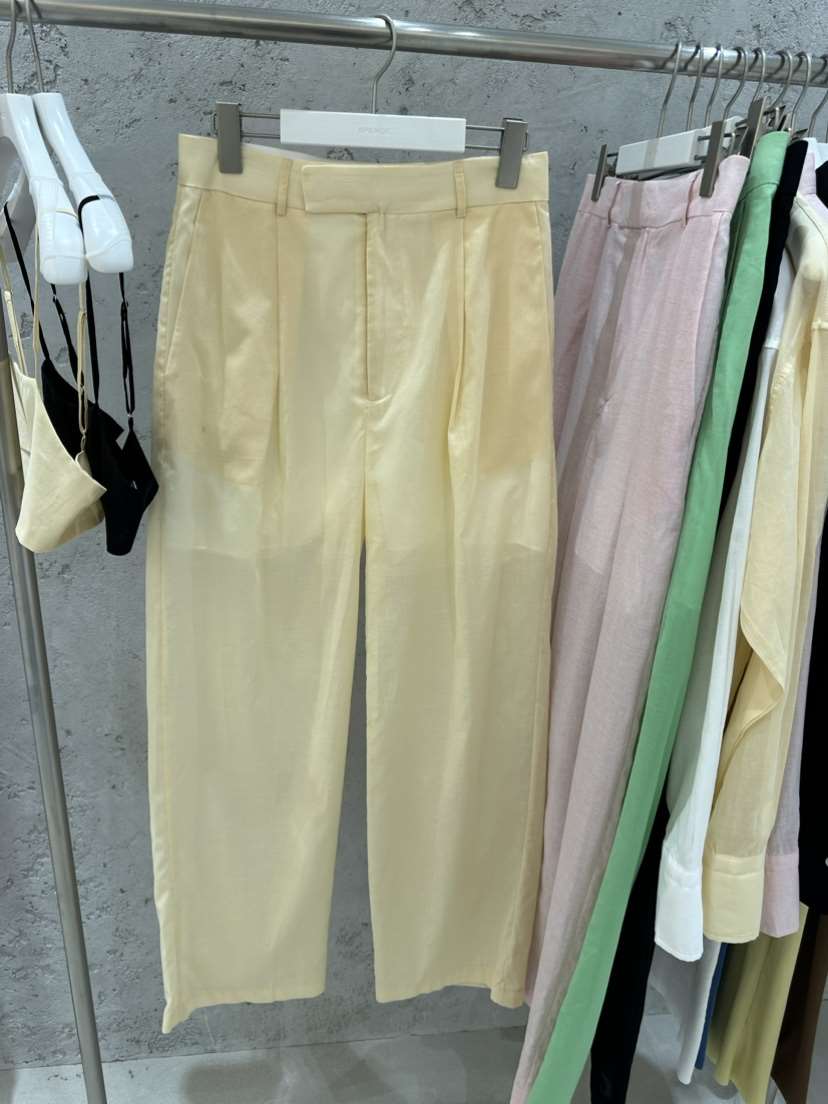 6PENCE韓國直郵東大門實拍女裝新品24春夏職業時尚休閑褲6PENCE-P休閑褲