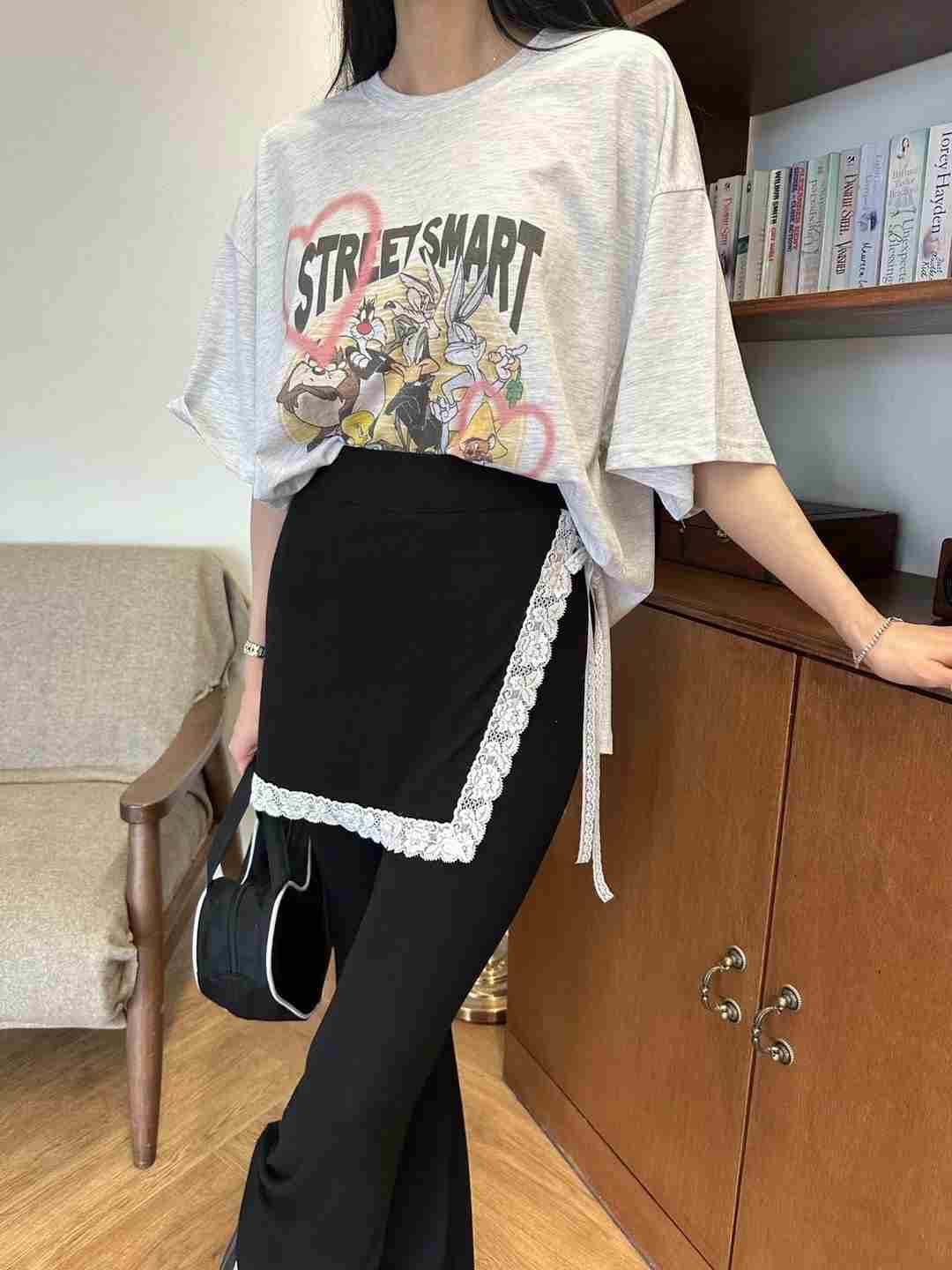 BLACK LADY韓國直郵女士新品24春夏時尚推薦人氣真品T恤BLACK LADYT恤