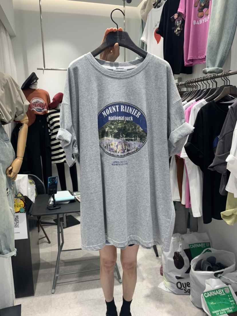 CARNABY韓國直郵女裝新品推薦時尚休閑真品人氣職業24春夏T恤CARNABYT恤