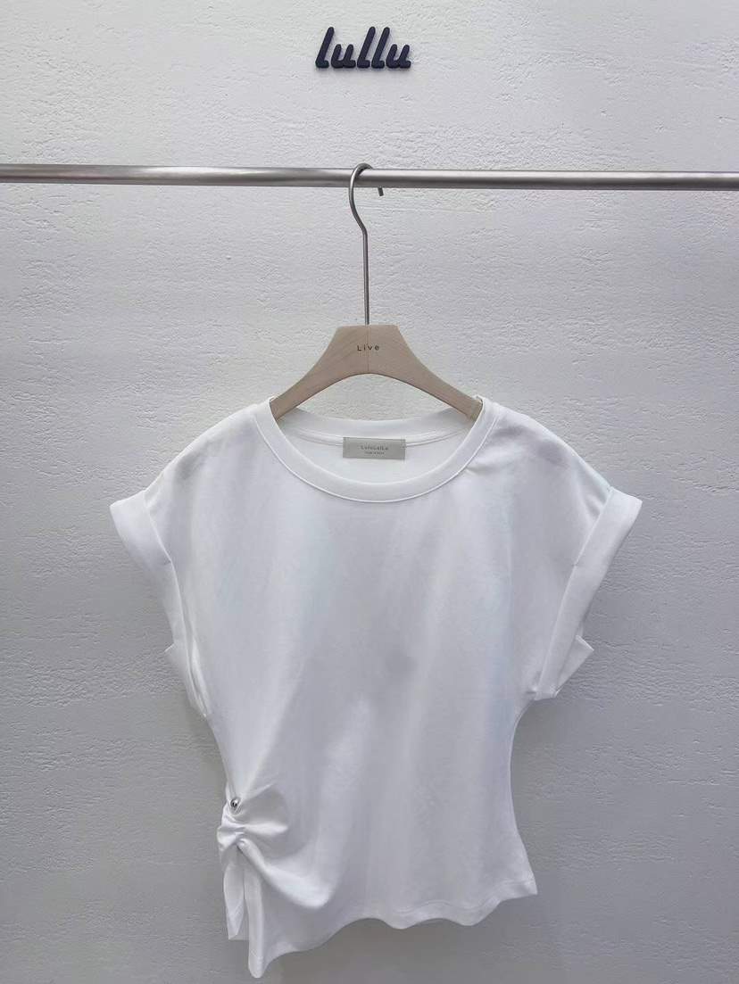 LULULALLA韓國直郵東大門實拍女裝新款休閑時尚職業人氣T恤LULULALLAT恤